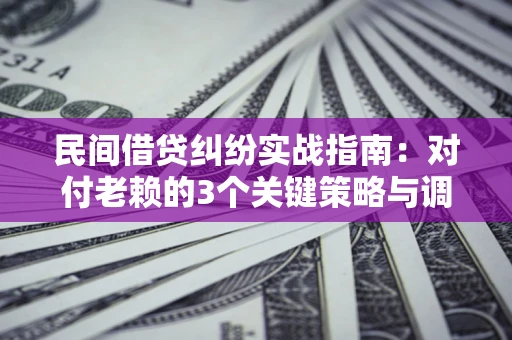 济南民间借贷纠纷实战指南：对付老赖的3个关键策略与调解盲区解析