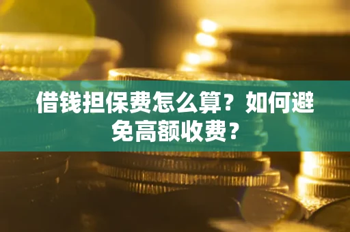 济南借钱担保费怎么算？如何避免高额收费？